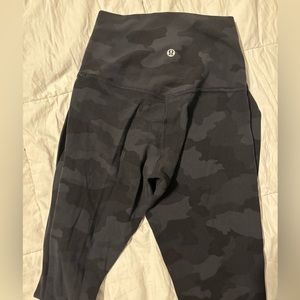 Size 2 Lululemon leggings in Camo Deep Coal